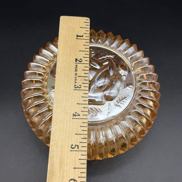 Vintage Jeanette Marigold Rose Lidded Dish - Picture 5 of 11